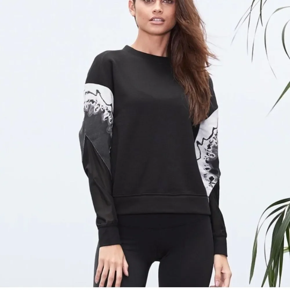 ALO YOGA VERSE LONG SLEEVE TOP Black XS